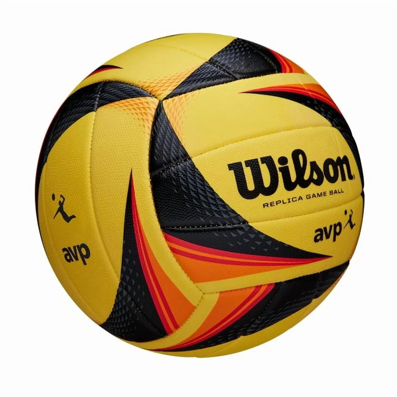 Wilson AVP OPTX Official Beach Volleyball Tour Match Game Ball - Black/Yellow
